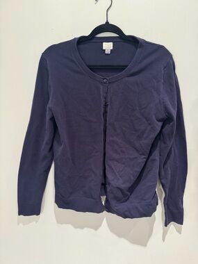 a new day Women’s Navy Button-Front Cardigan Sweater Size XL